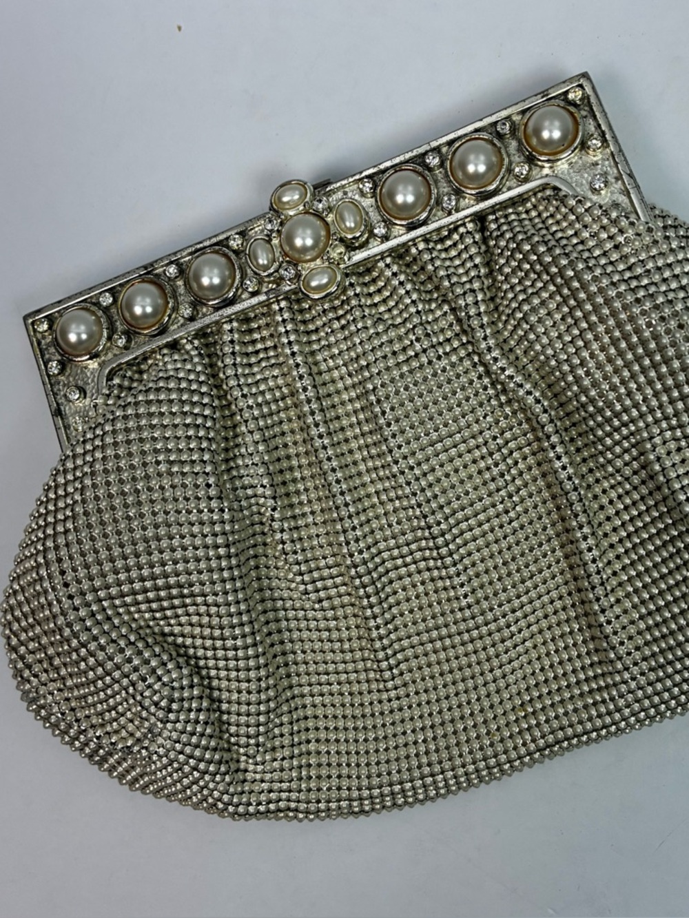Whiting and Davis Vintage MCM Beaded Clutch